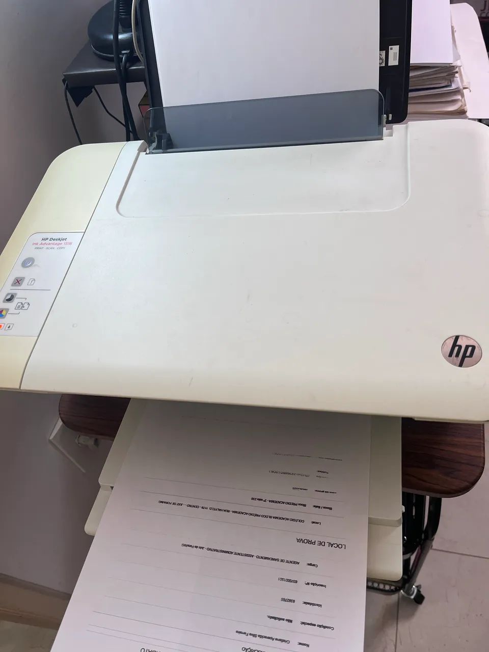 Impressora Hp Multifuncional Modelo1516 Branco