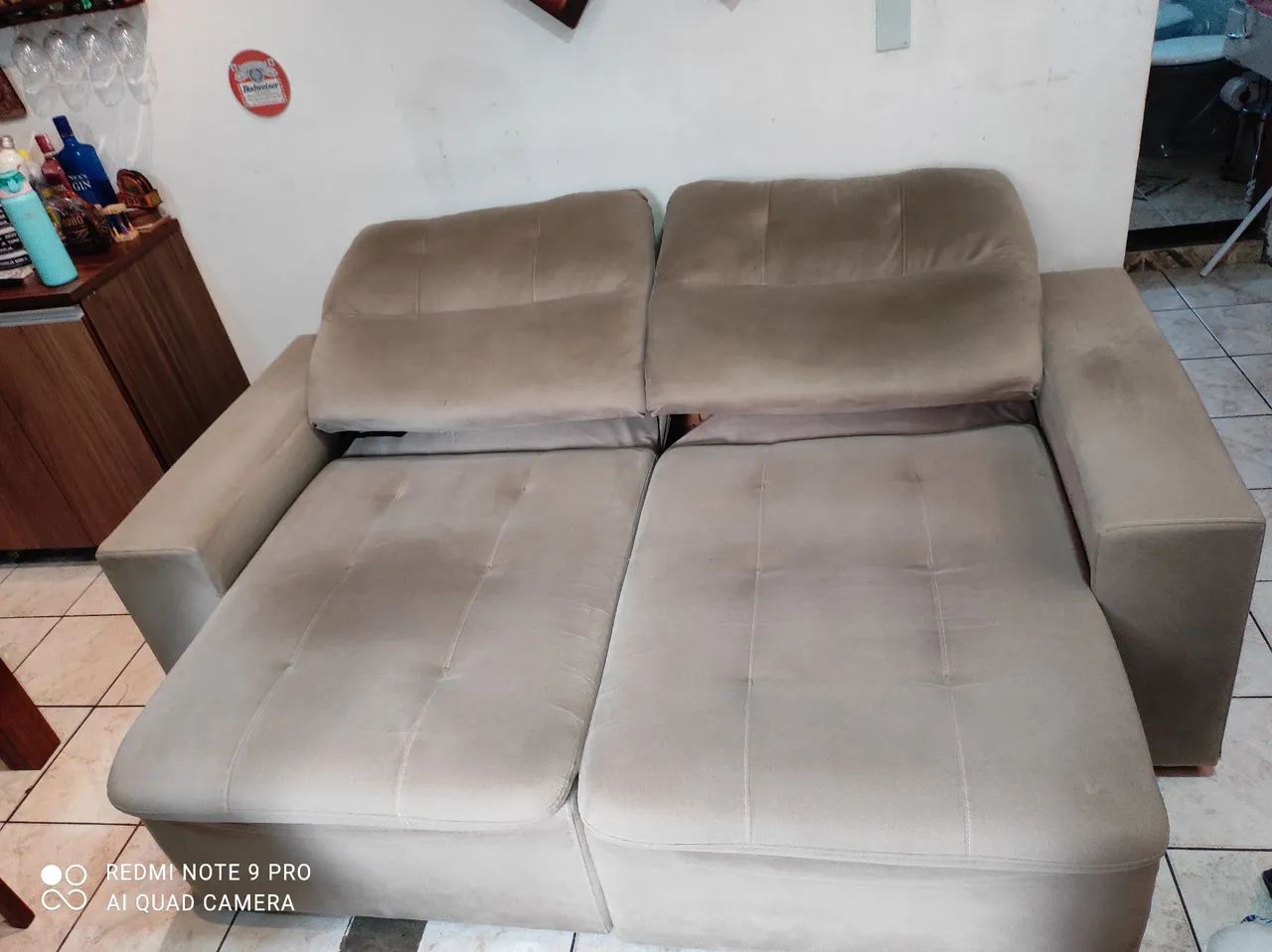 Sofá-cama Reclinável 2 Lugares - Muito Conservado - Foto 5