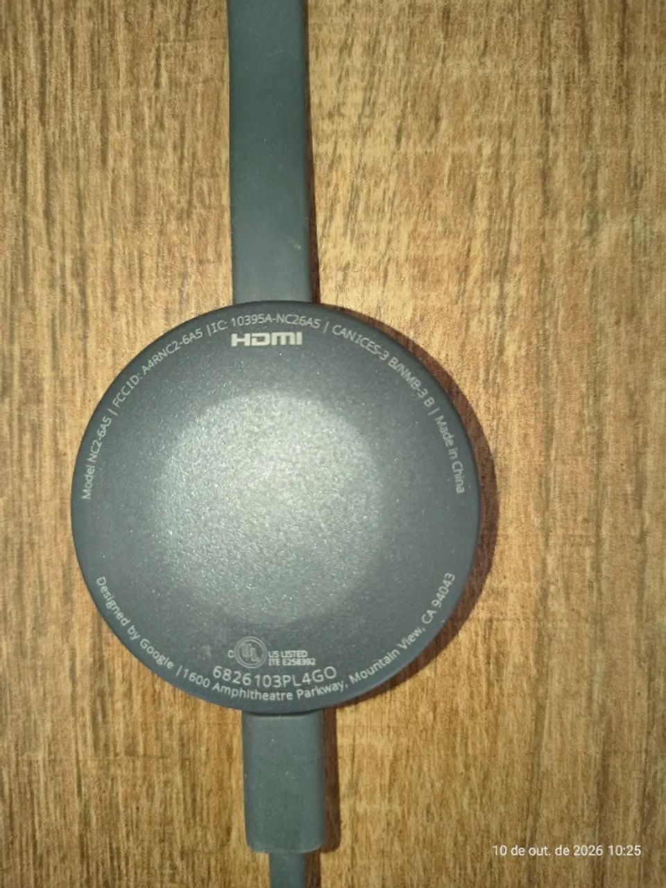 Google ChromeCast 2a Geração - Modelo NC2-6A5 - Foto 2