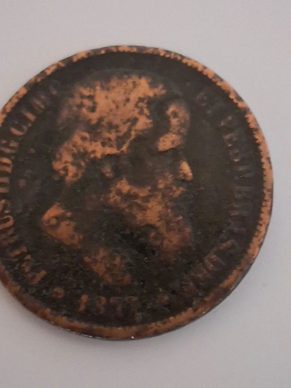 Lote de moedas antigas 40 Réis dom Pedro II.  De 1877 /1879 / 1880 - Foto 4