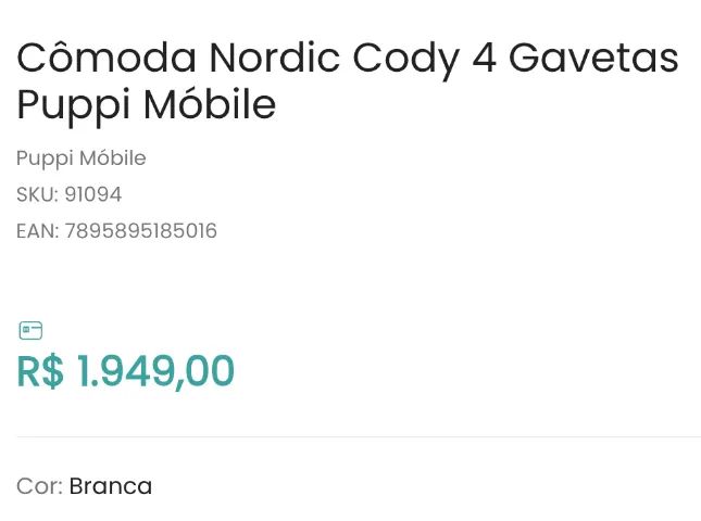 Cômoda Nordik Alôbebe  - Foto 3