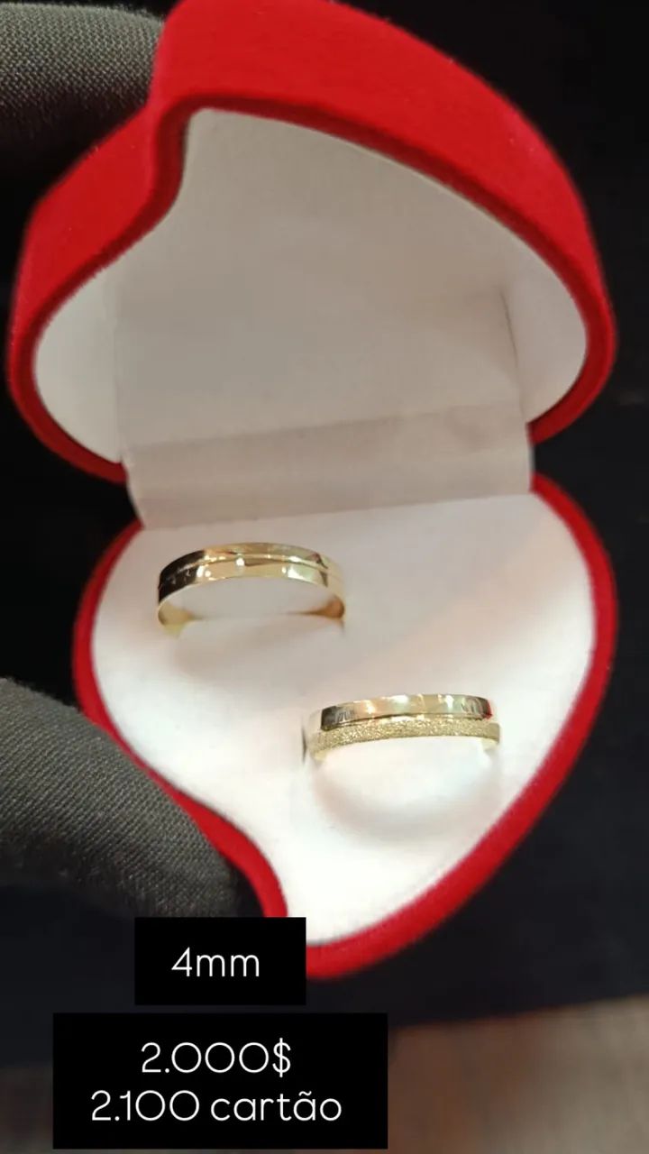 Alianças Ouro18K Promoção  - Foto 5