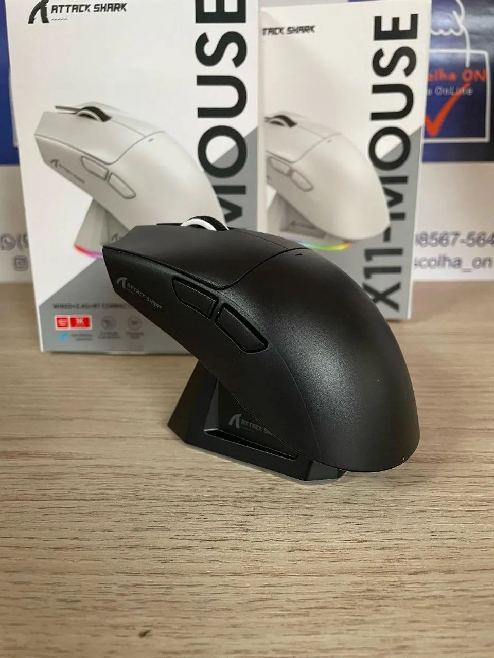 Mouse Gamer ATTACK SHARK X11 sem fio