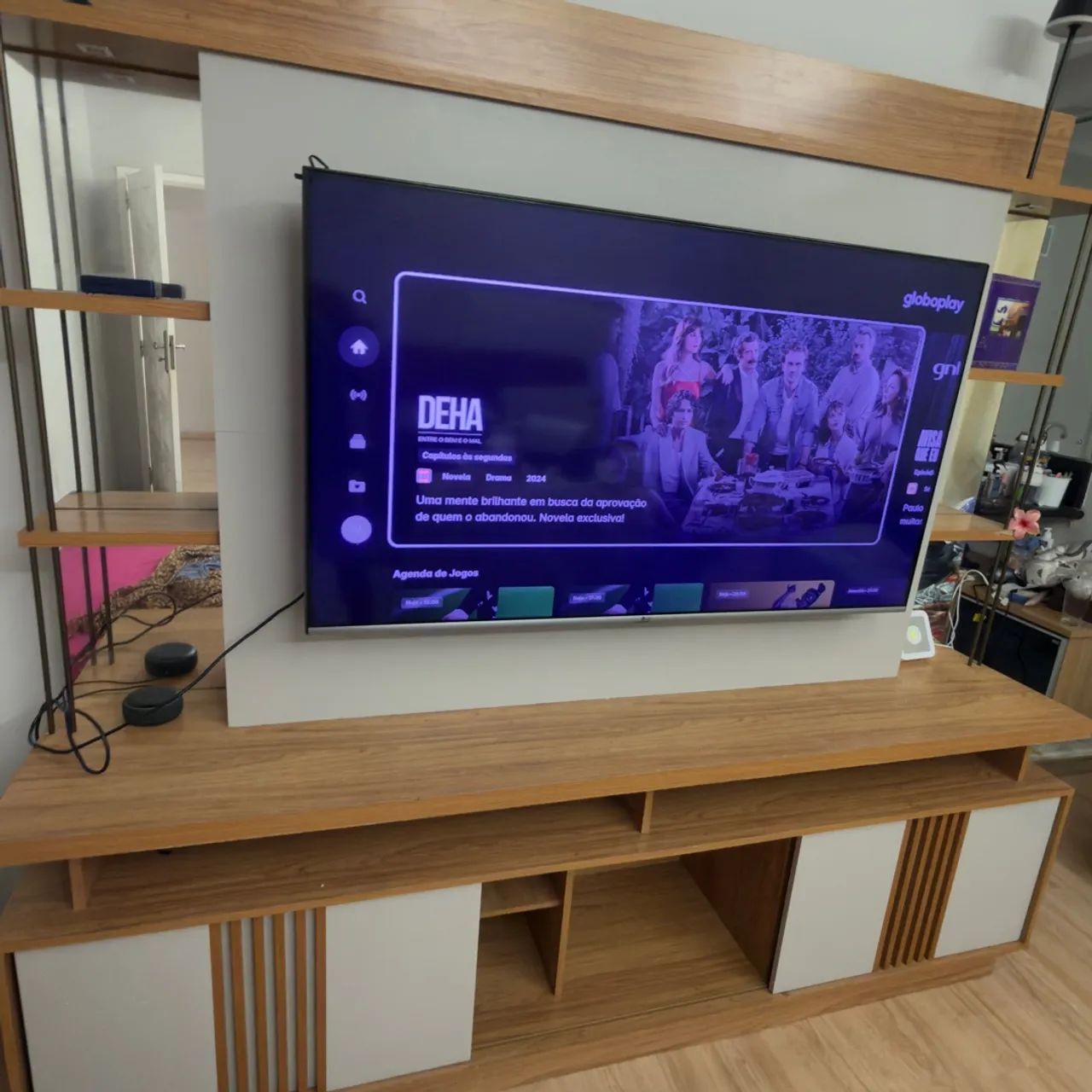 Rack com Painel para TV até 55 Polegadas - Moderno e Espaçoso - Foto 2