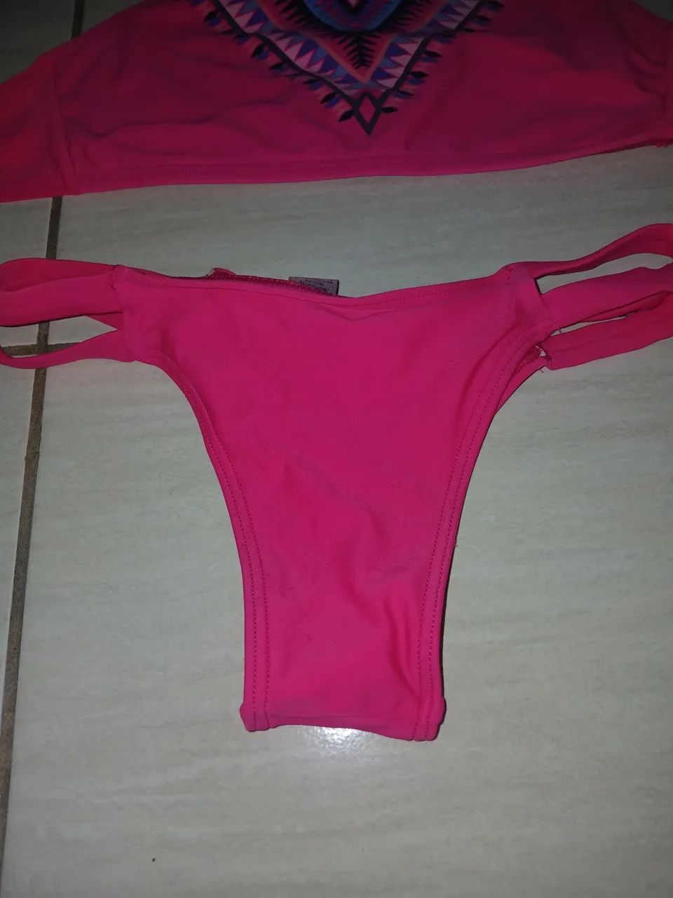 Biquíni Rosa Estampa Étnica  - Foto 2