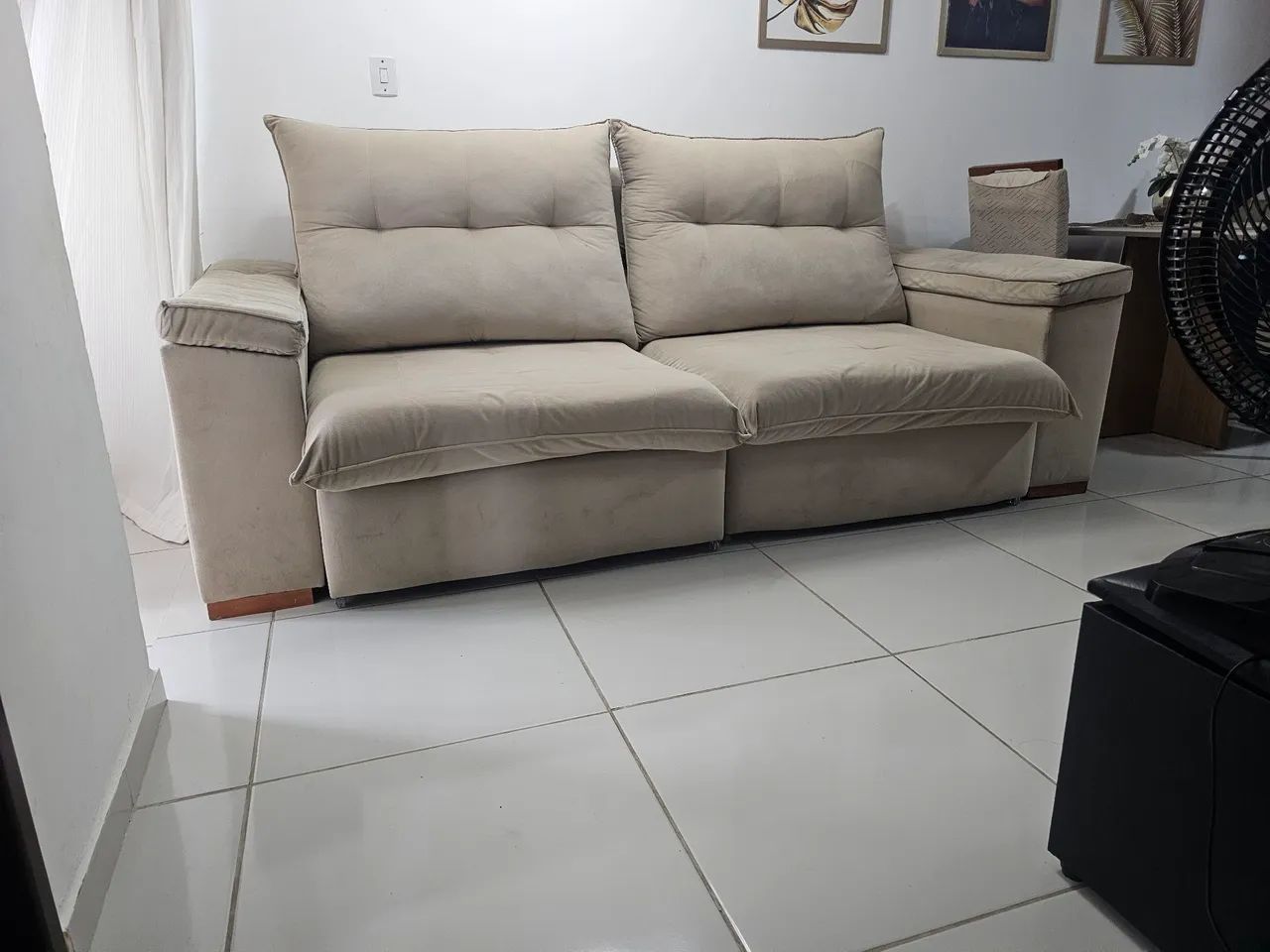 Sofá retrátil novo 1,15 cump 2.60 - Foto 2