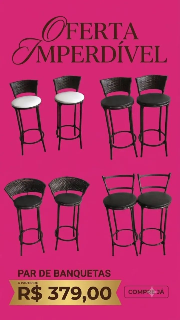 Par Banquetas a partir 379.00