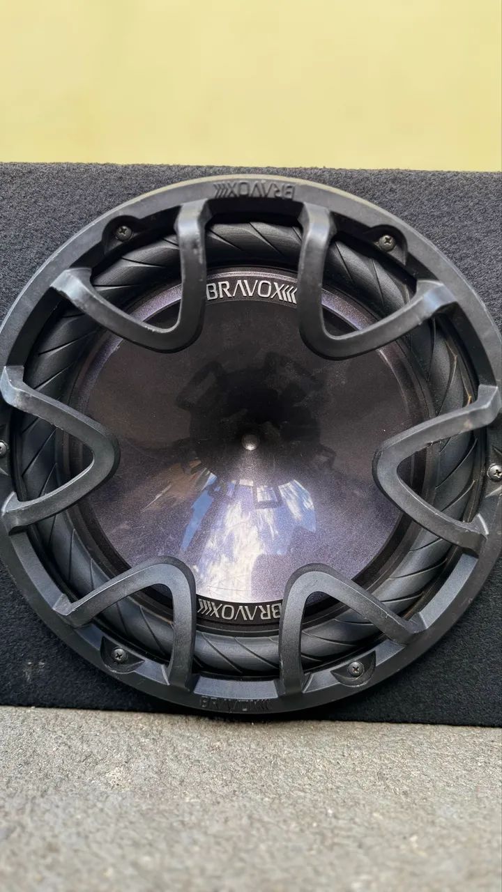 Subwoofer bravox com caixa e módulo 