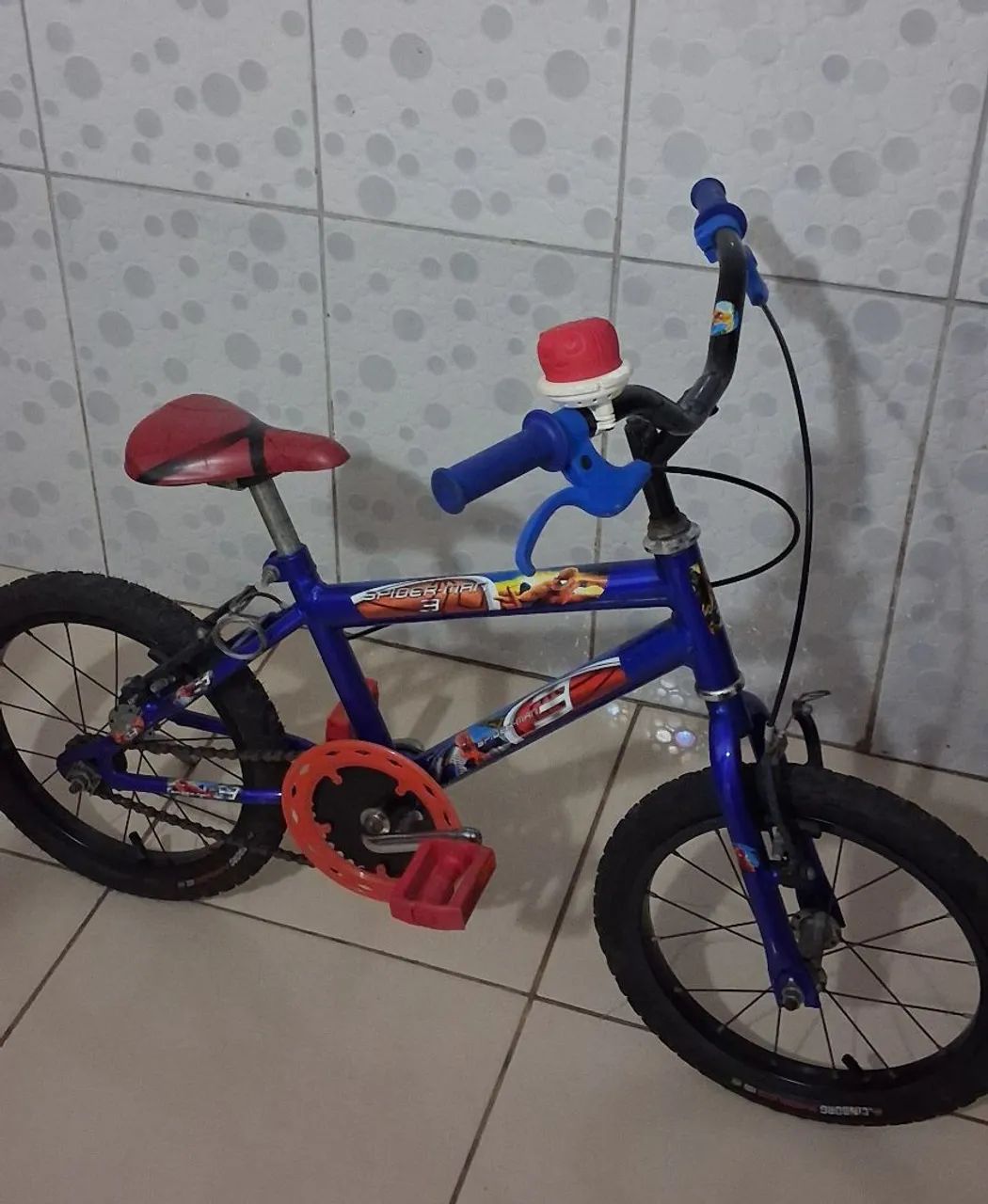 BICICLETA INFANTIL ARO 16 HOMEN ARANHA - Foto 2