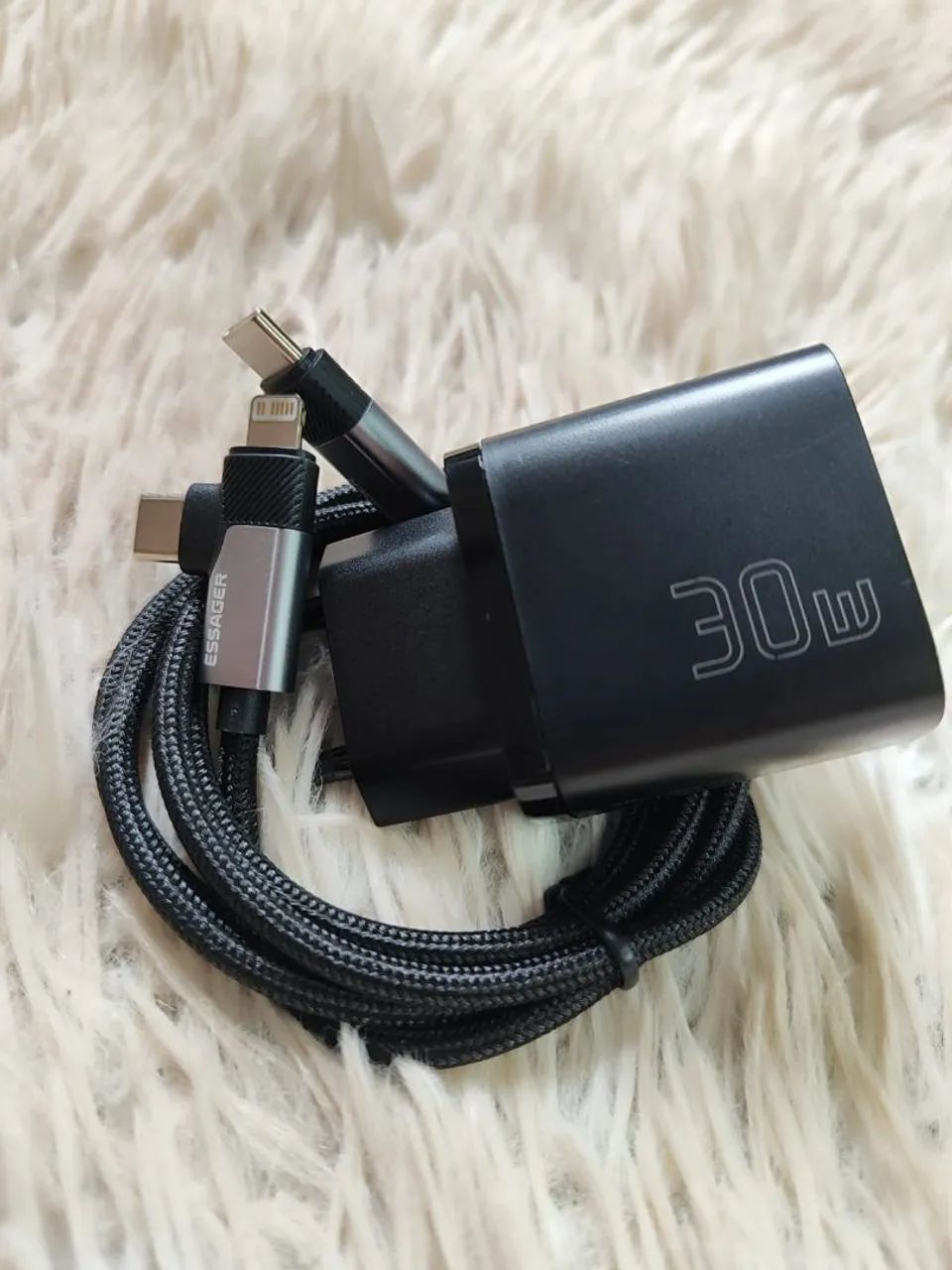 Carregador Original Essager 30w USB-C e Lightning  - Foto 2