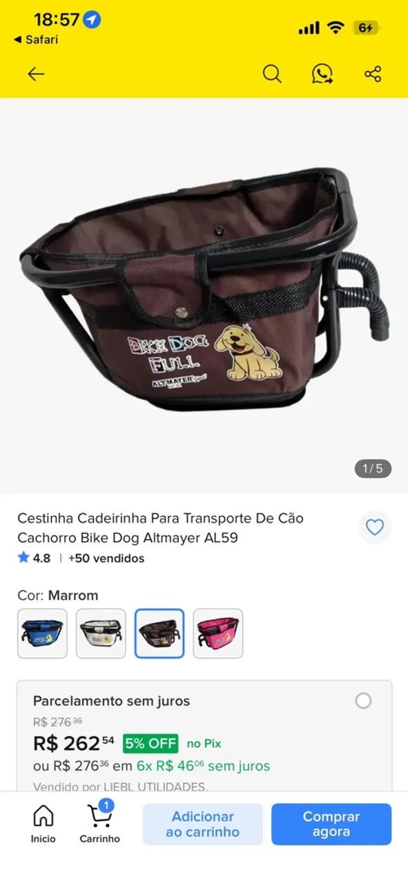 Cadeirinha para pet  - Foto 5