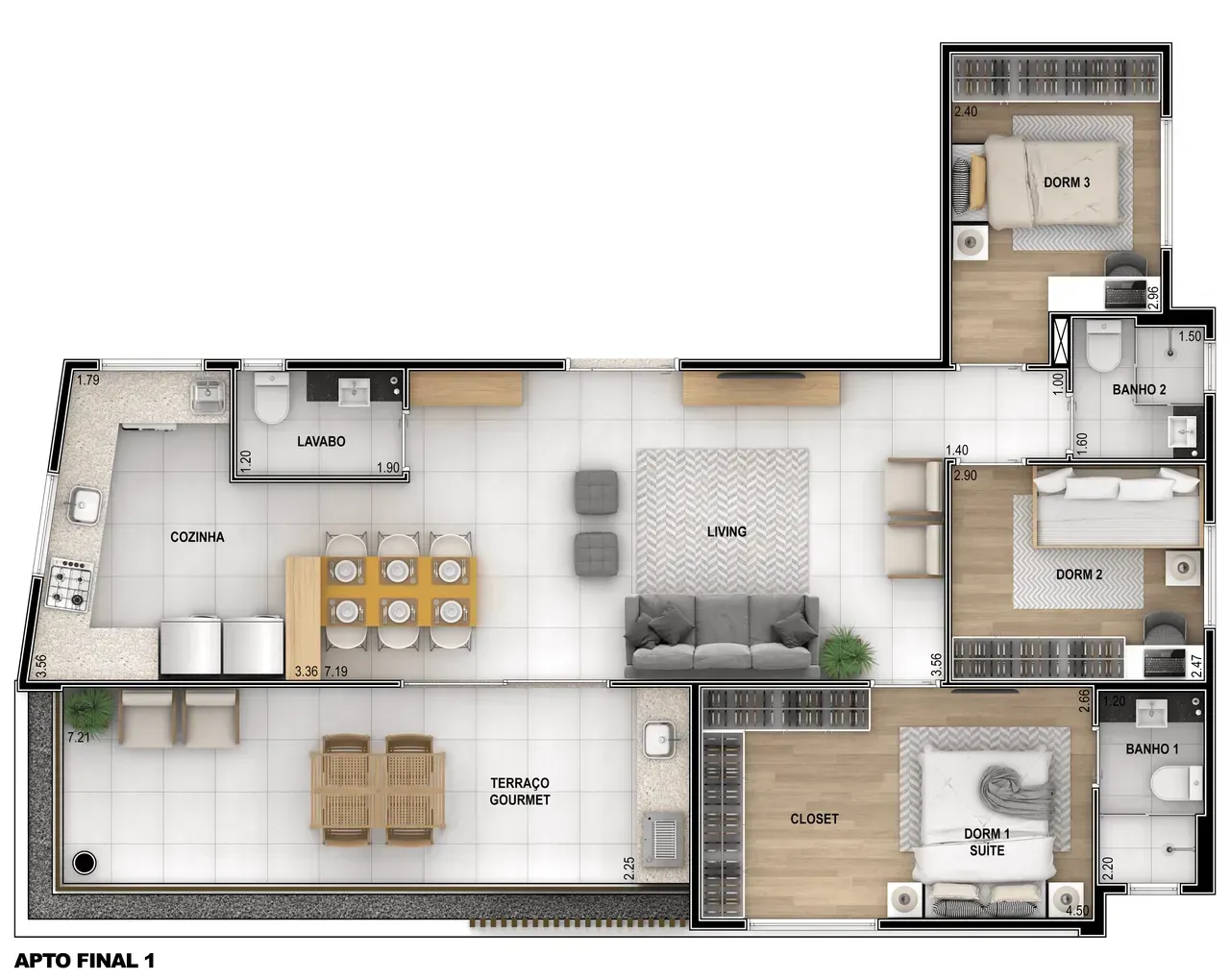 PLANTA 95m²