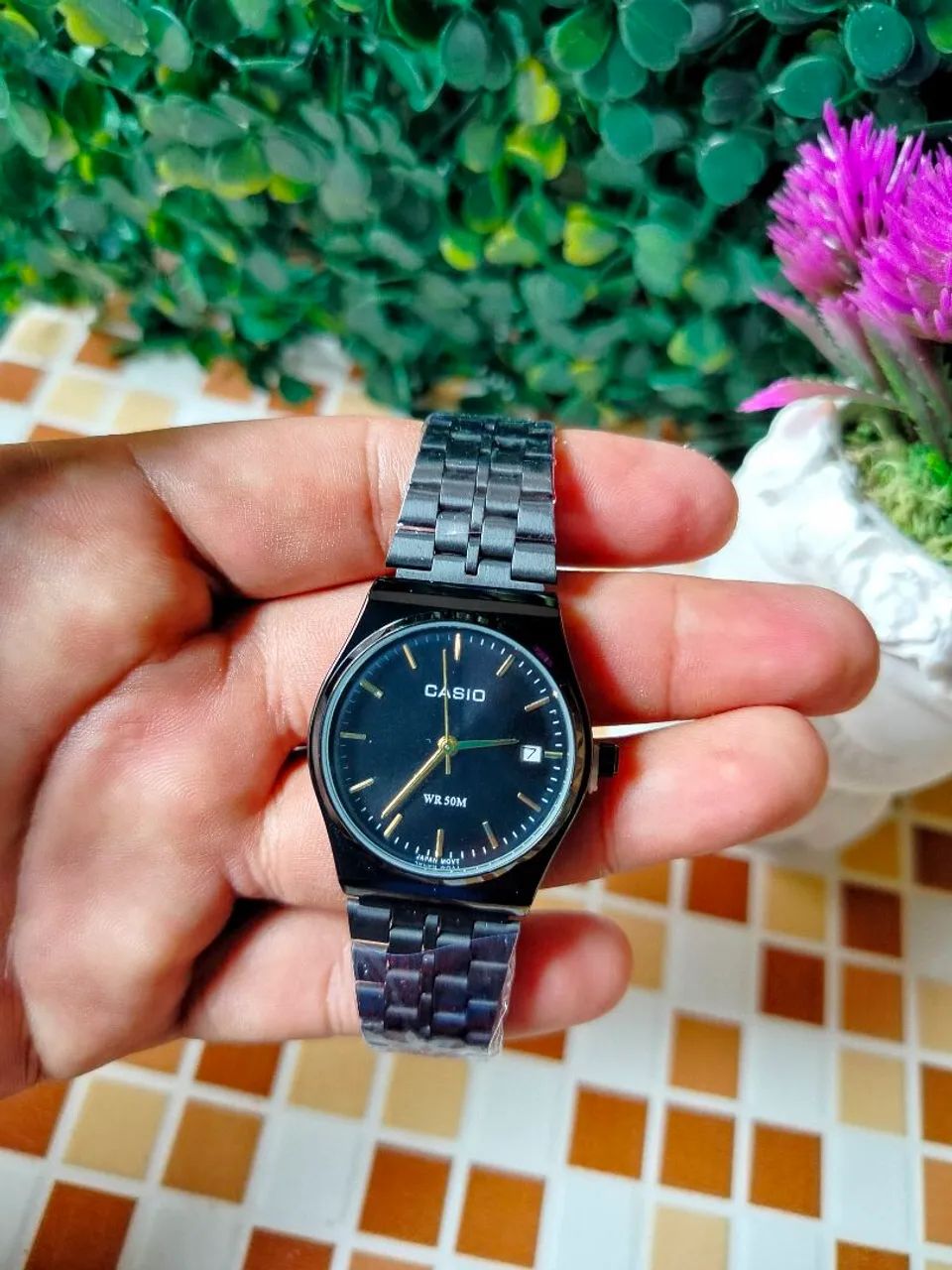 Casio retrô calendário pulseira ajustável relógio  - Foto 2
