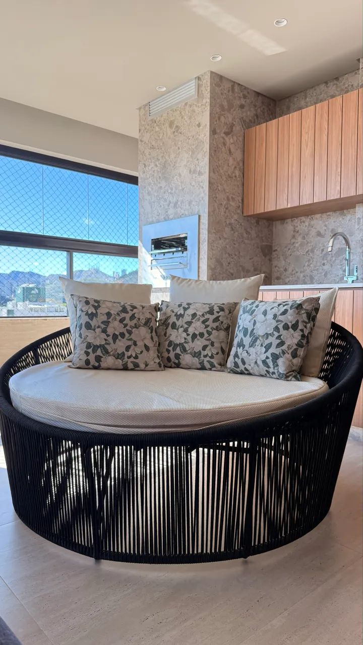 OPORTUNIDADE - Chaise Redonda Estilo Resort/Daybed para Varanda - Foto 3