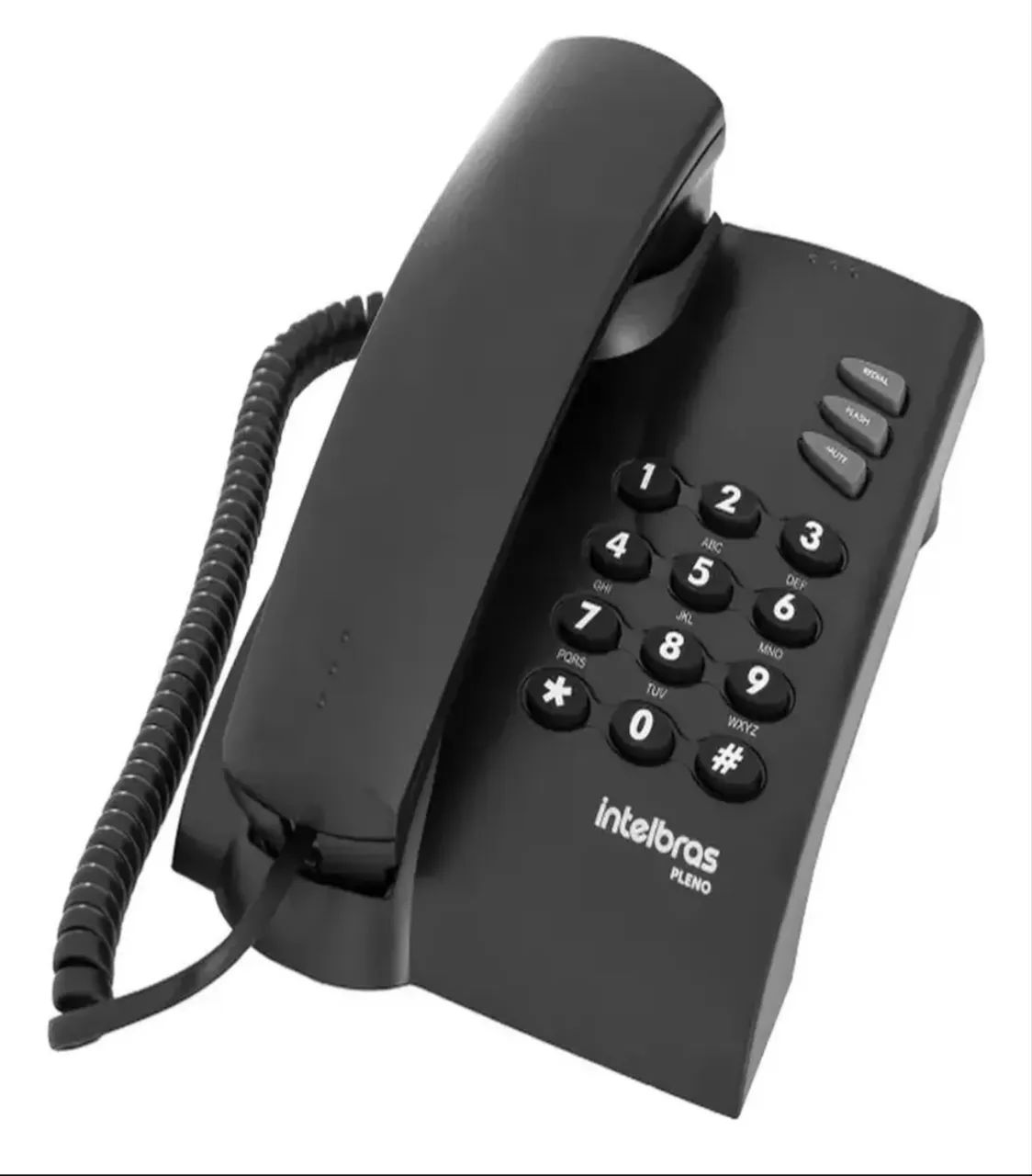 Telefone Fixo Preto Com Fio Intelbras - Foto 2