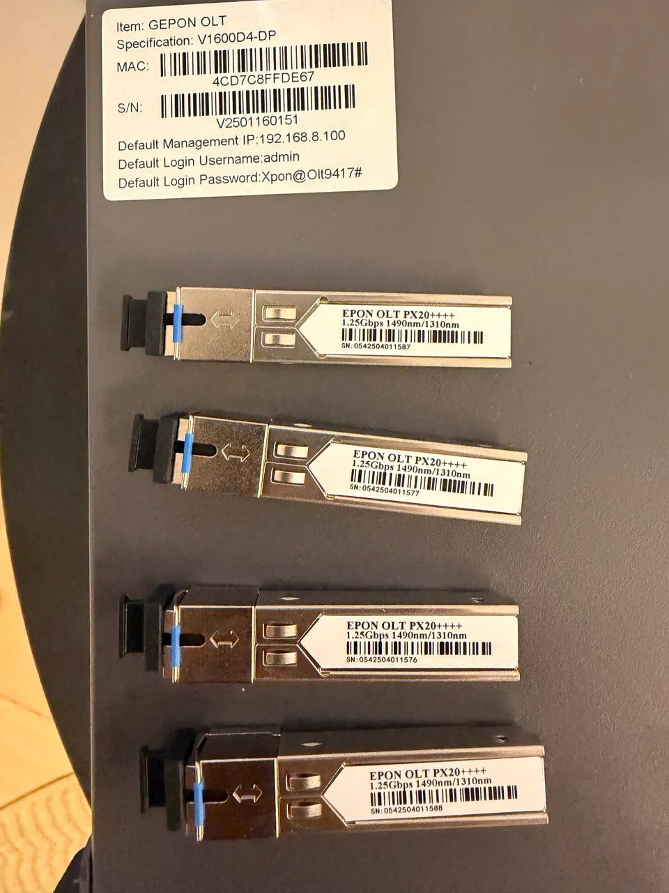 Olt Epon 4 PON +9dbi - Foto 2
