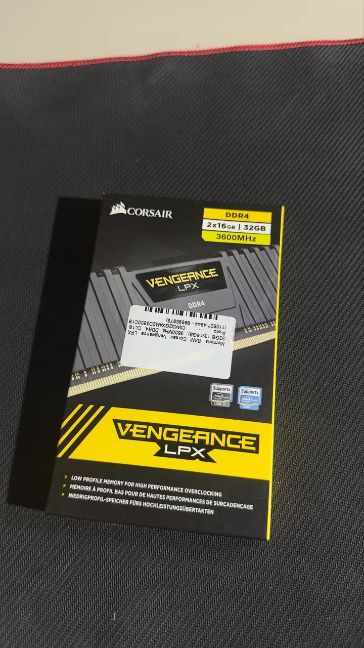 Vendo Memória Ram DDR4 2x16Gb 3600mhz