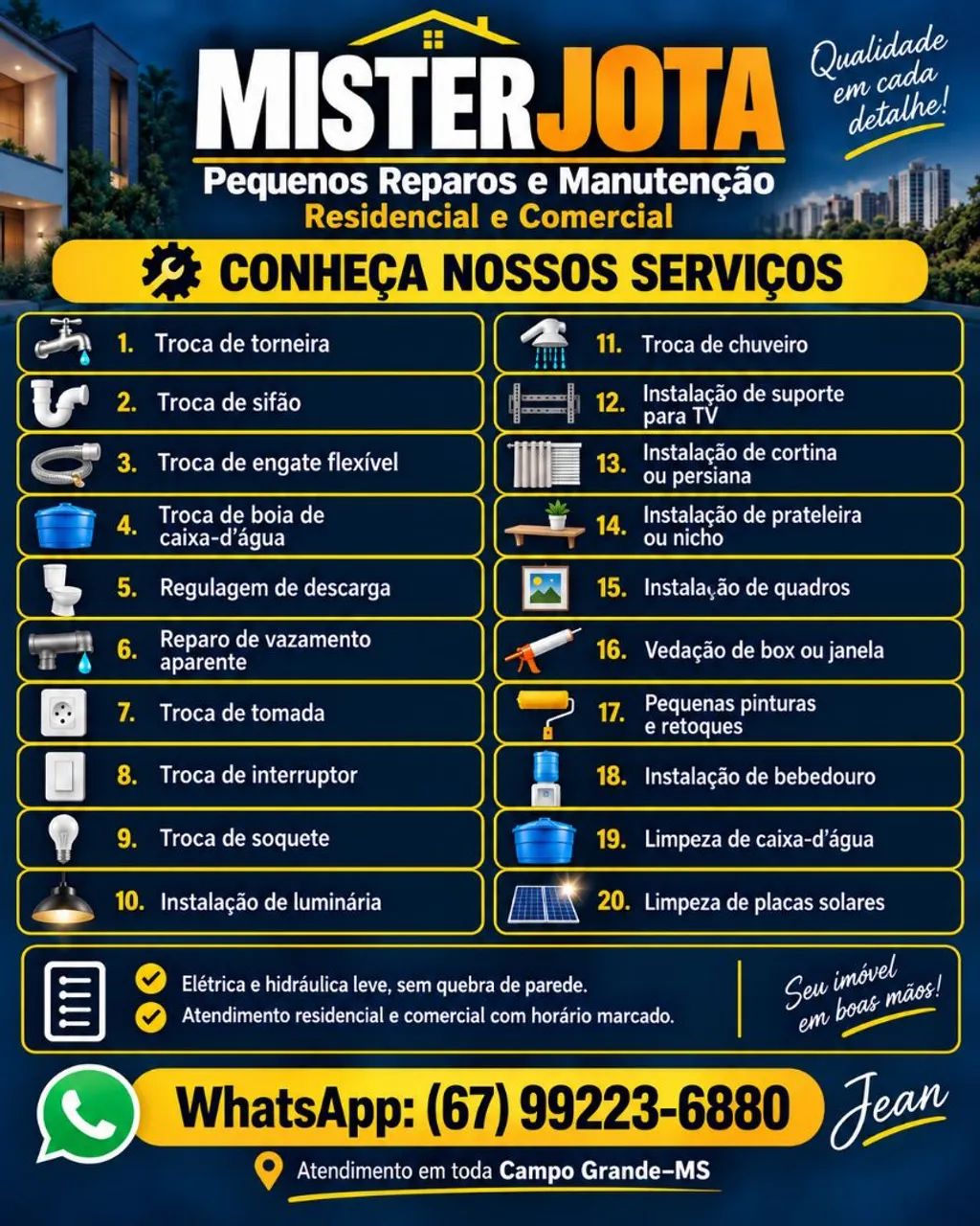 Reparos Residencial e Comercial, hidráulica e elétrica"Marido de Aluguel" - Foto 2