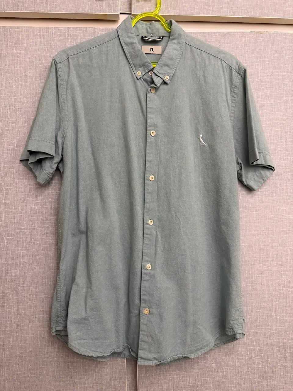 Camisa reserva manga curta azul 