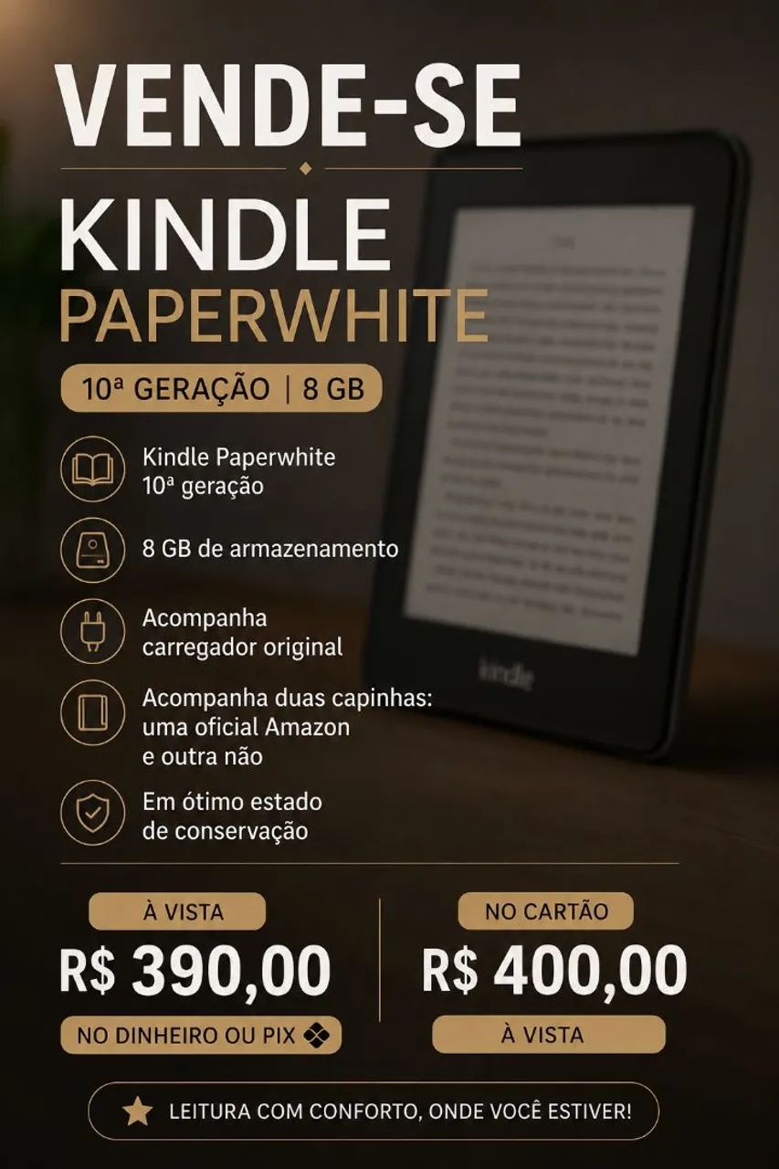 Kindle Paperwhite 10ª Geração  - Foto 2