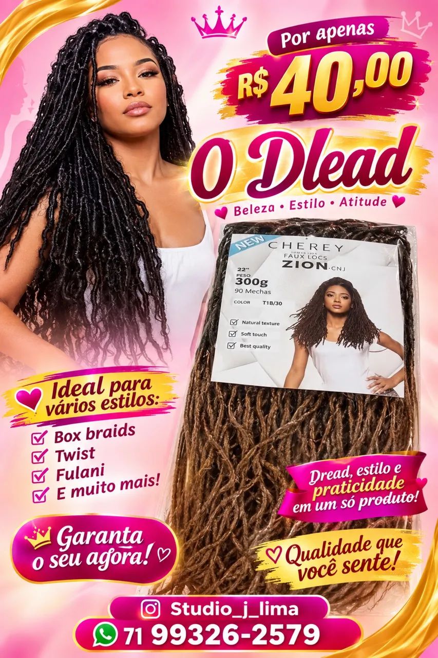 Tranças dread e mega hair - Foto 5