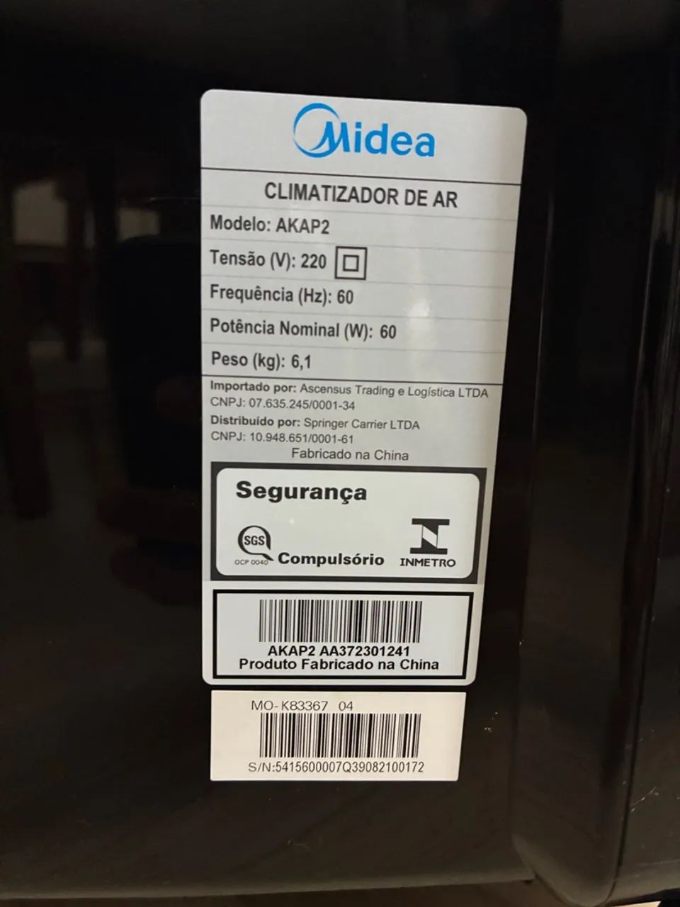 Climatizador 220V modelo AKAP2 - Foto 4
