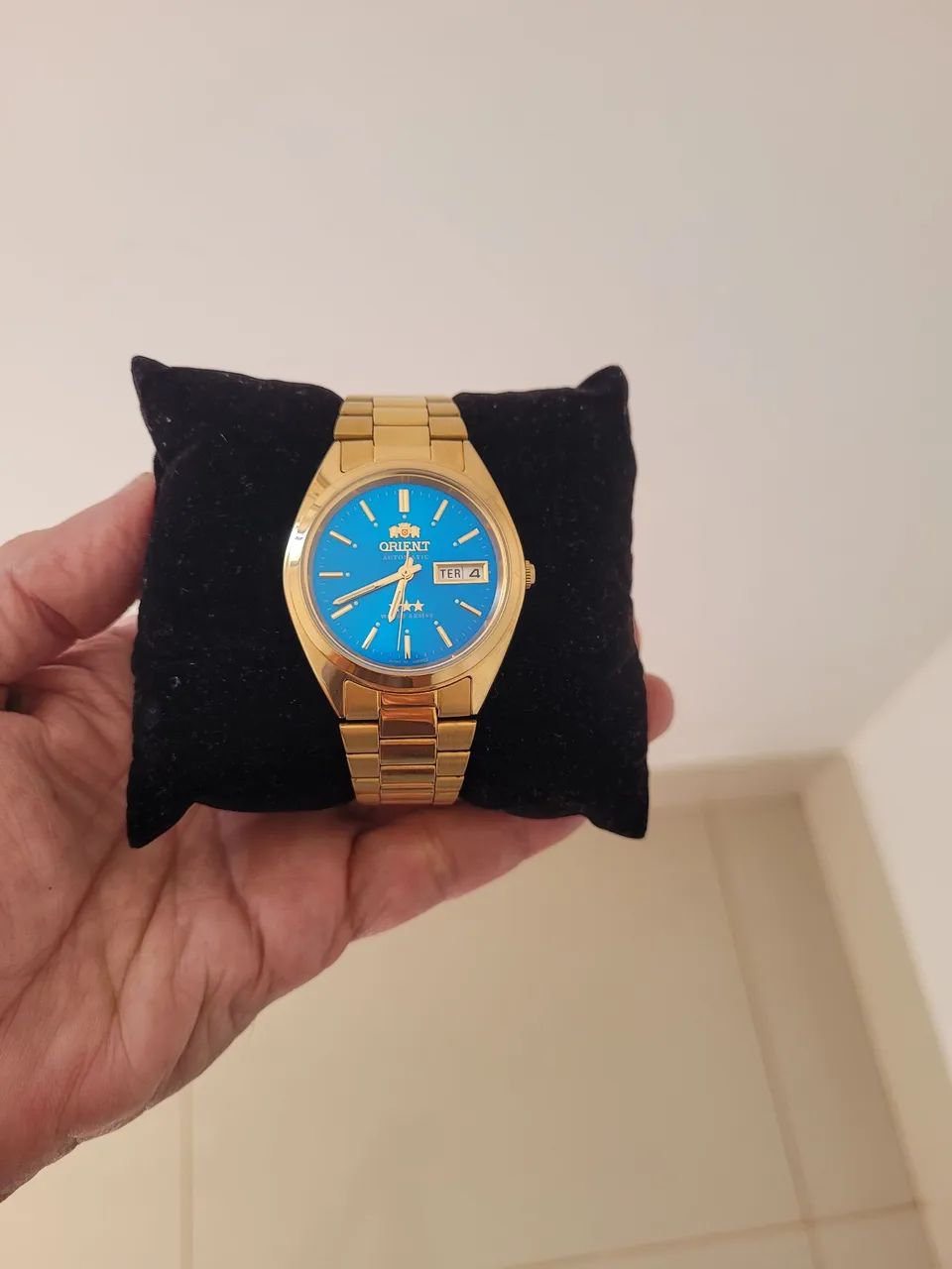Relógio orient automático dourado 