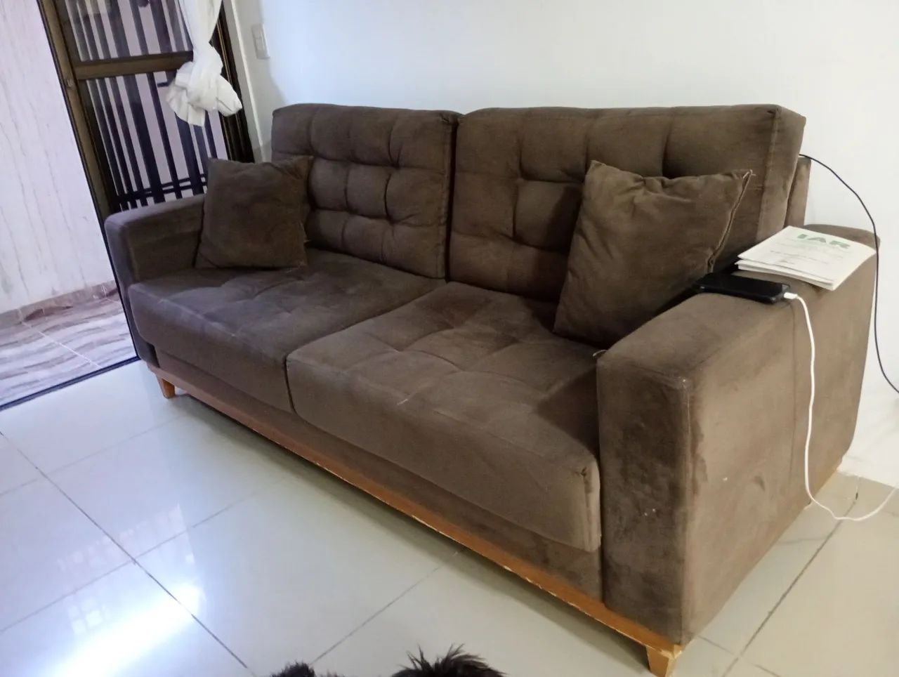 Sofá marrom 