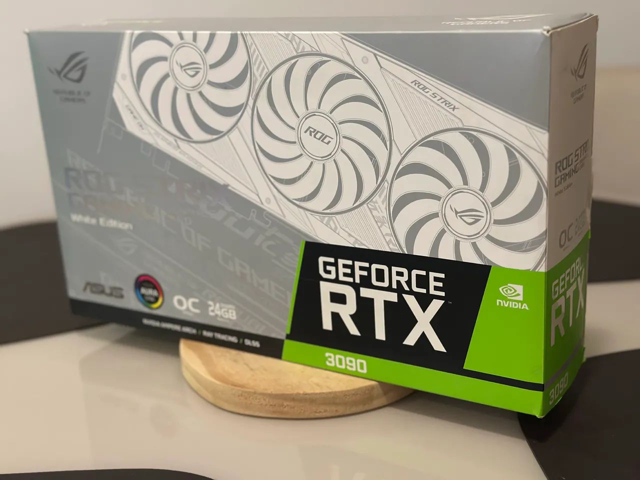 3090 RTX 本体のみ 箱無し Rtx 3090 Asus Rog Strix White 24gb - Peças de Hardware