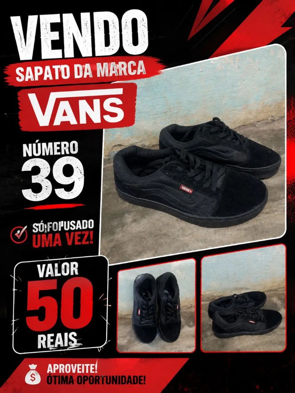 Sapato da marca vans número 39