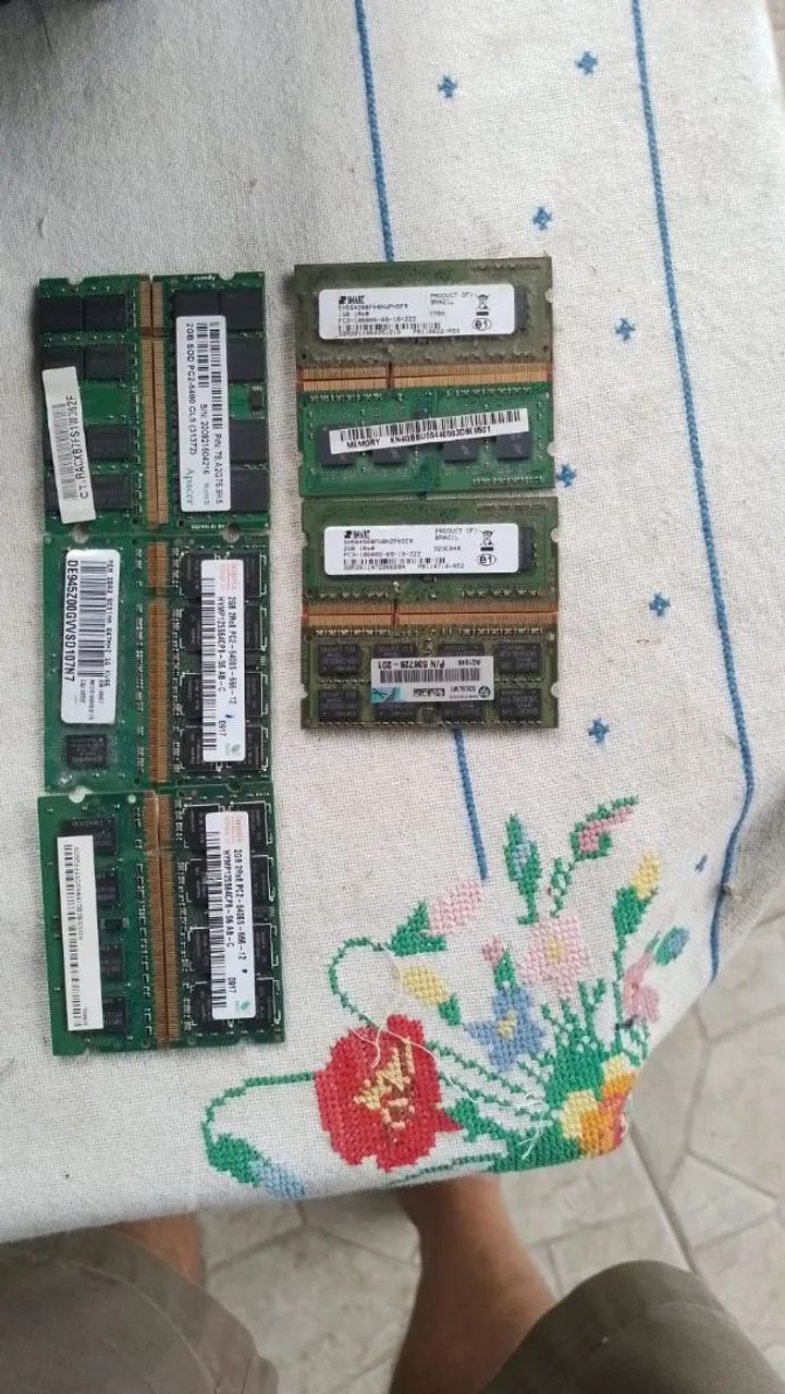 Memoria ram de desktop ddr3 e também mais antigas.