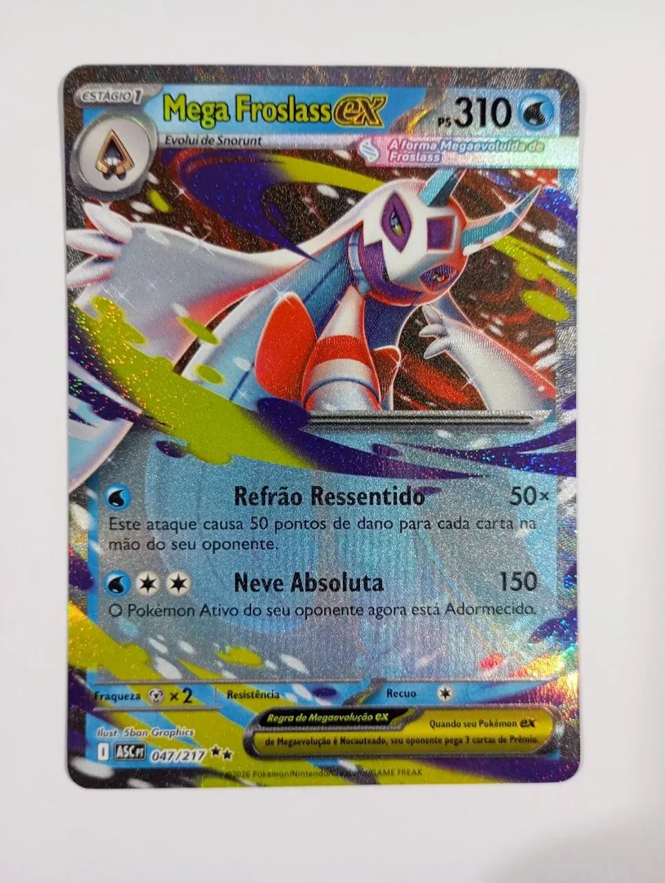 Mega Froslass Ex (047/217) pokémon heróis excelsos  - Foto 5