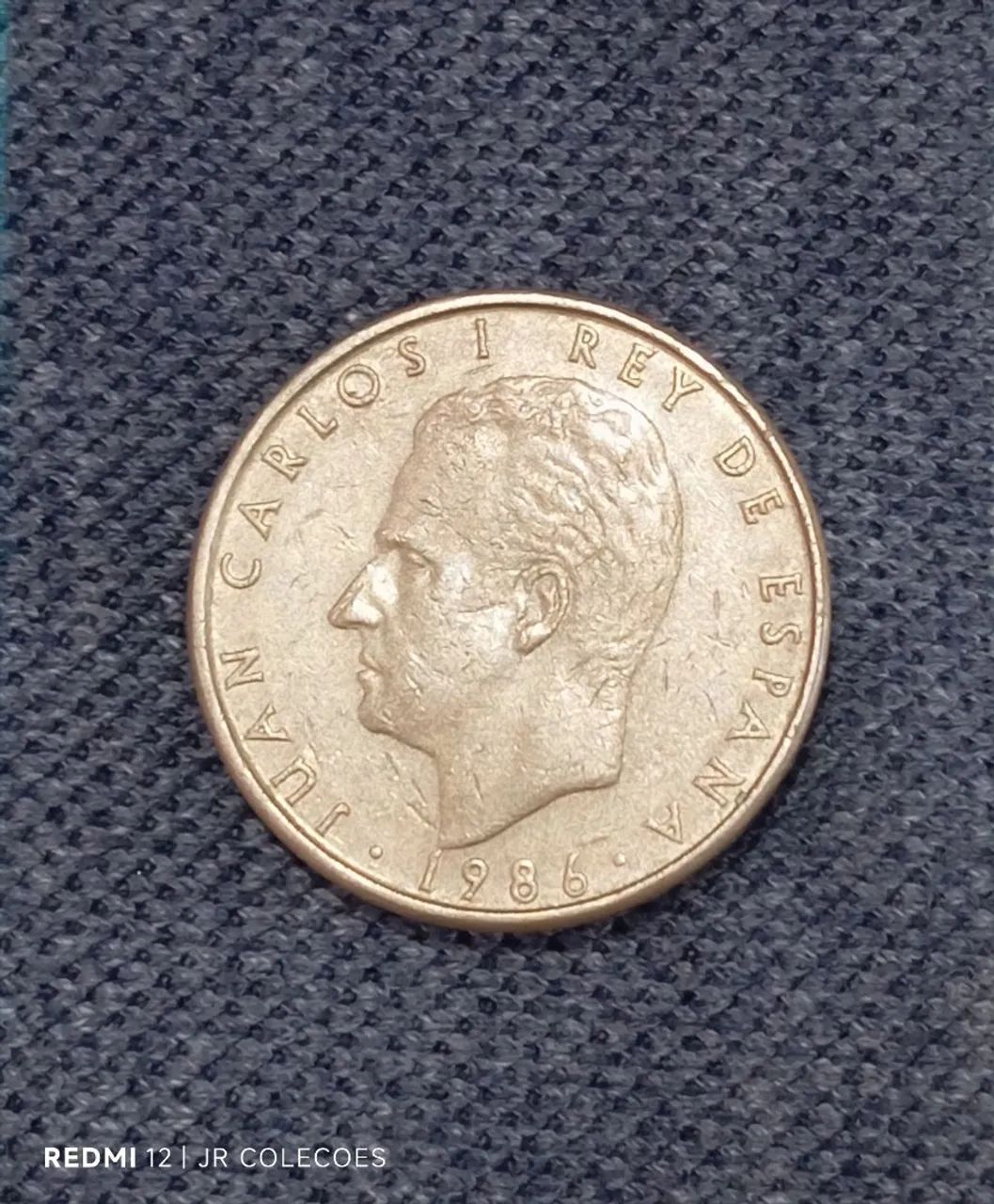 Moeda de cem pesetas 1986