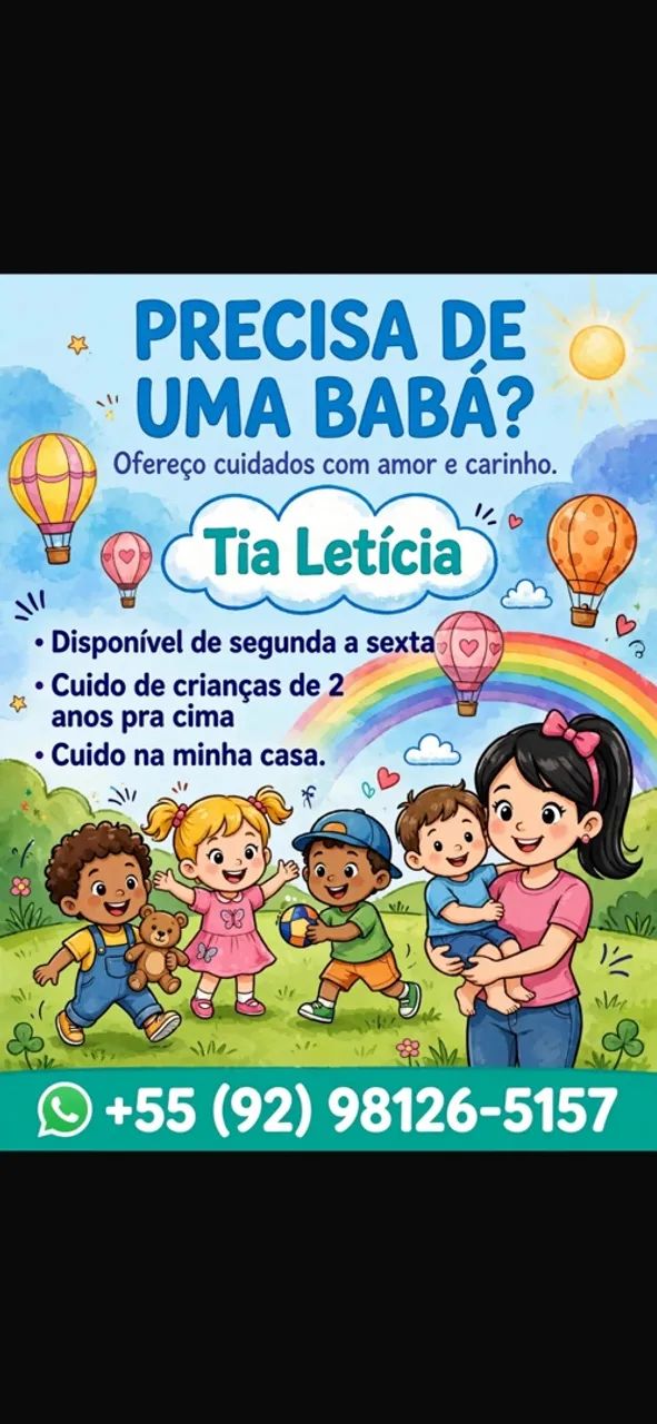 Serviços de Babá e doméstica 