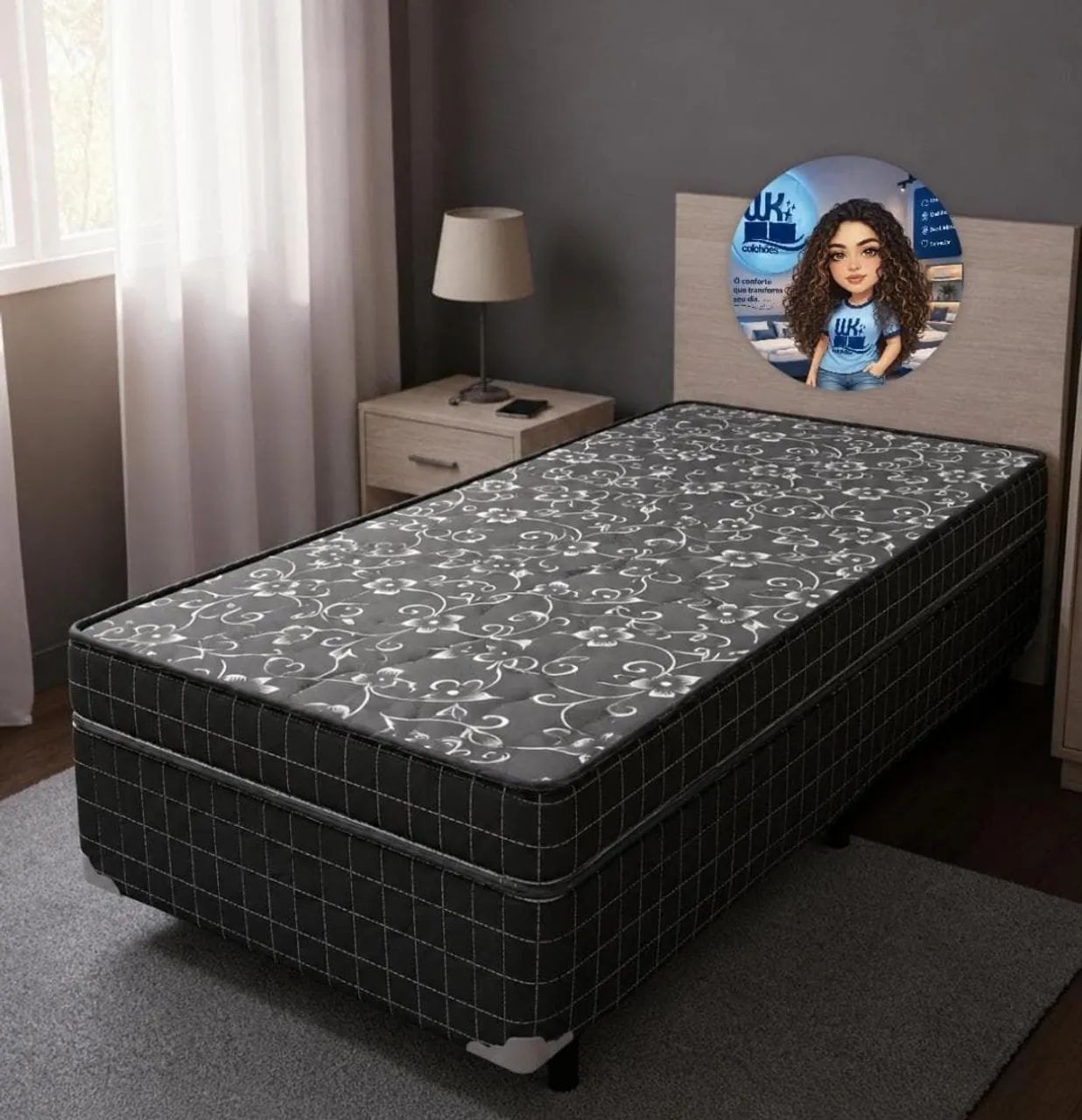 Cama box solteirão nova direto de fabrica.