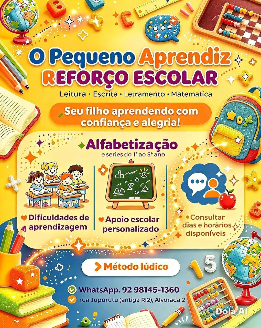 Reforço Escolar - Alvorada 2