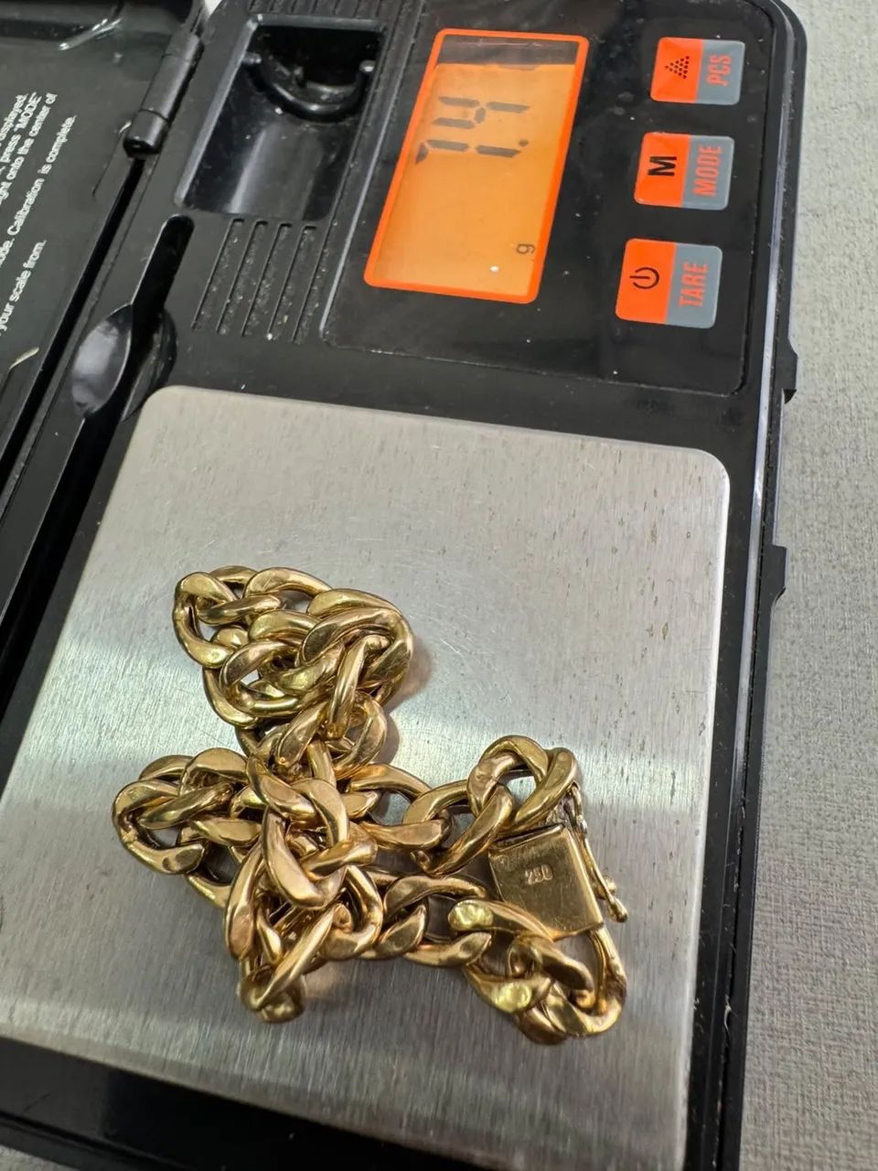 Pulseiras Groumet de ouro 18k procedência garantia eterna - Foto 3