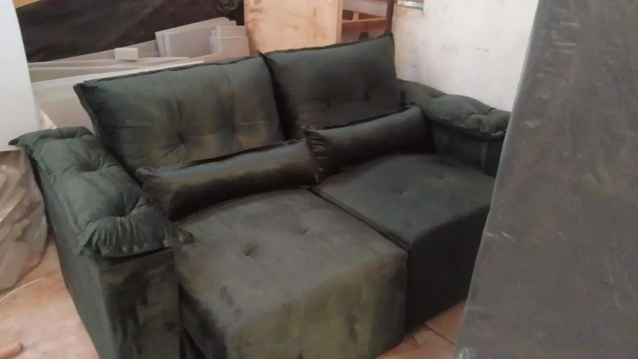 Sofa retrátil reclináveis direito da fabrica - Foto 4