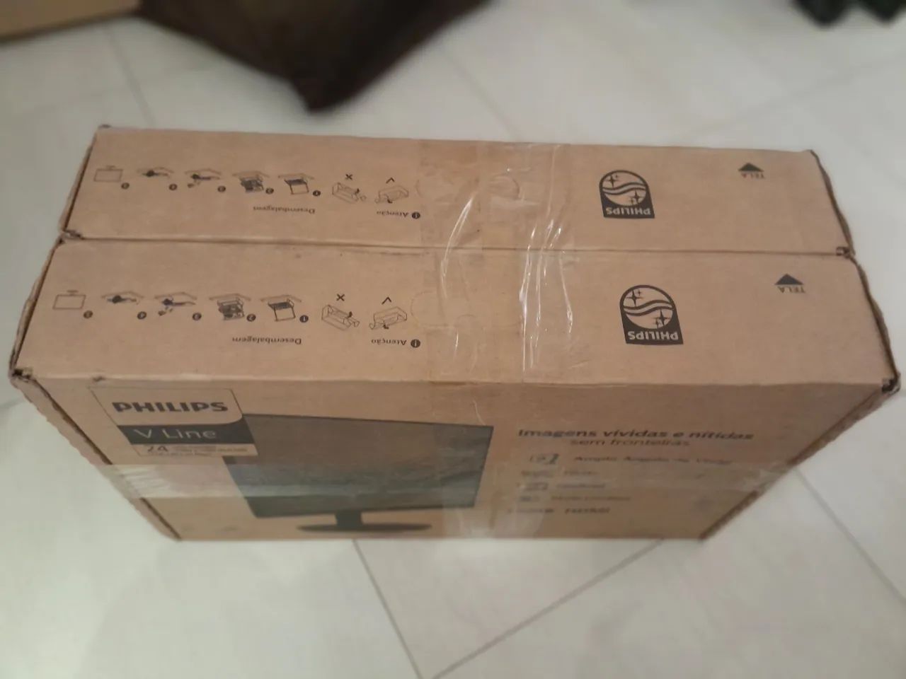 2 Monitoes embalados philips 24 polegadas V Line LCD