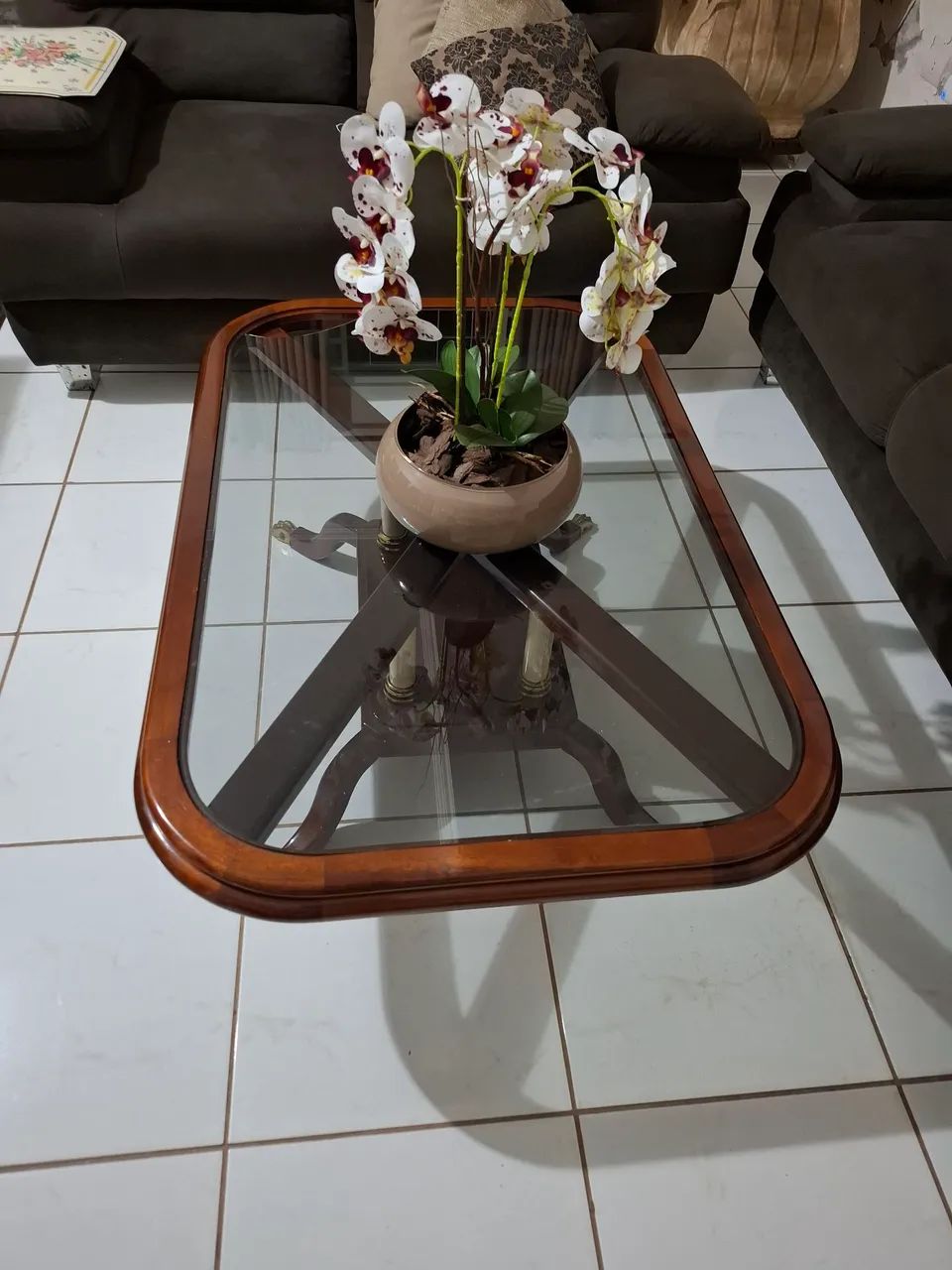 Mesa de centro madeira (mogno) - Foto 4