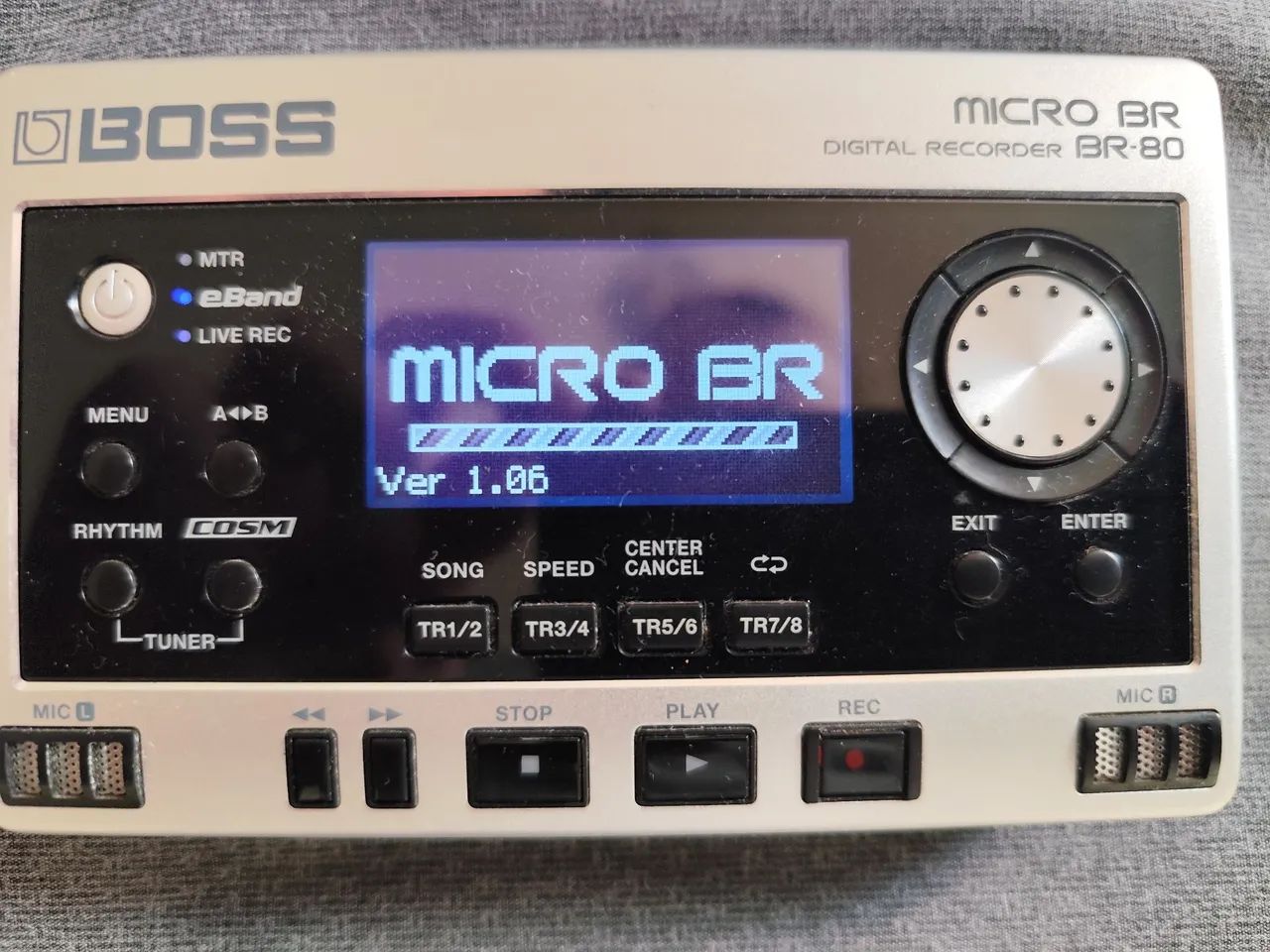 Gravador Digital e Multi efeito Boss Micro BR-80 + Fonte Boss PSA