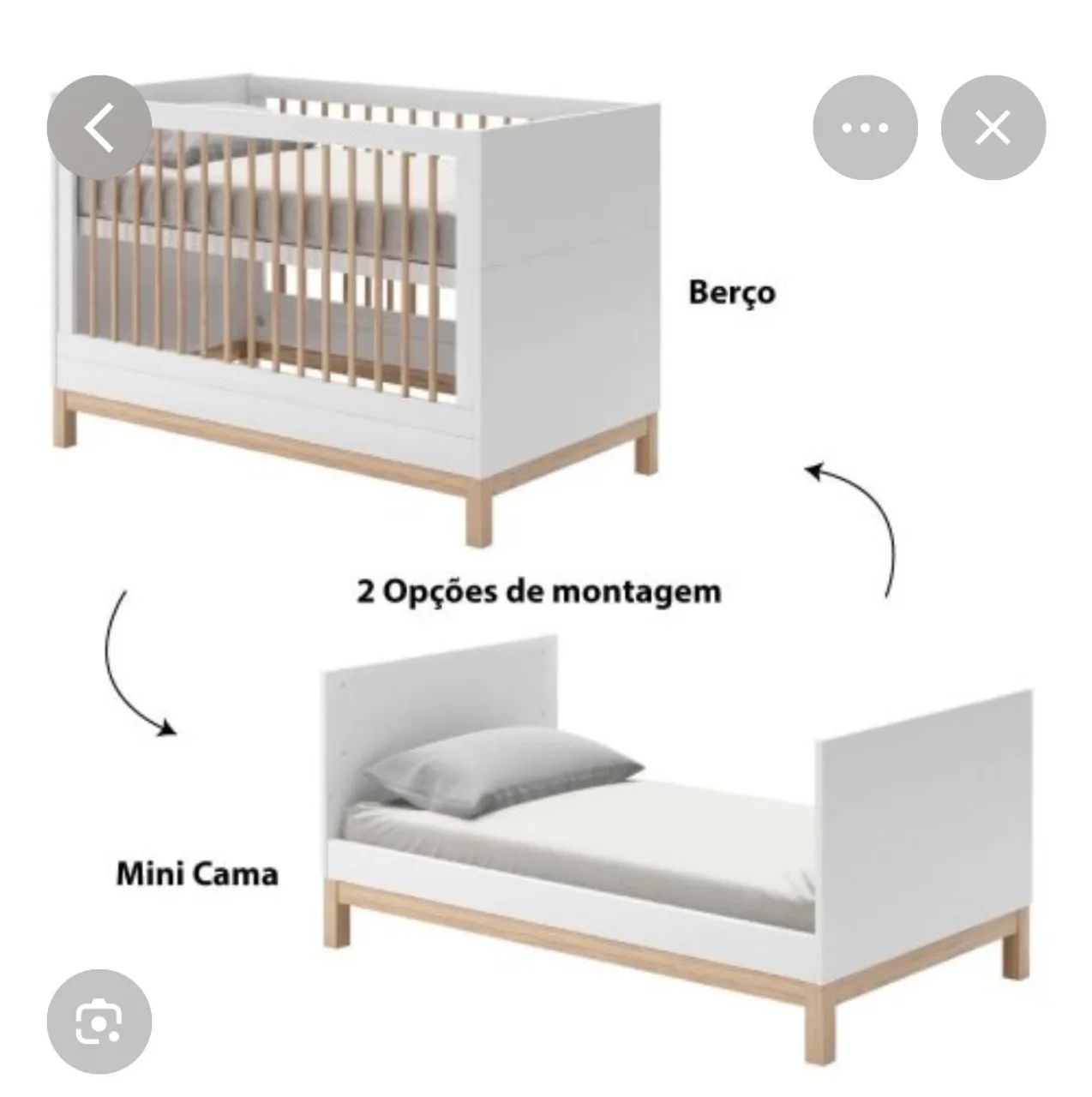 Berço americano Cozy + colchão 