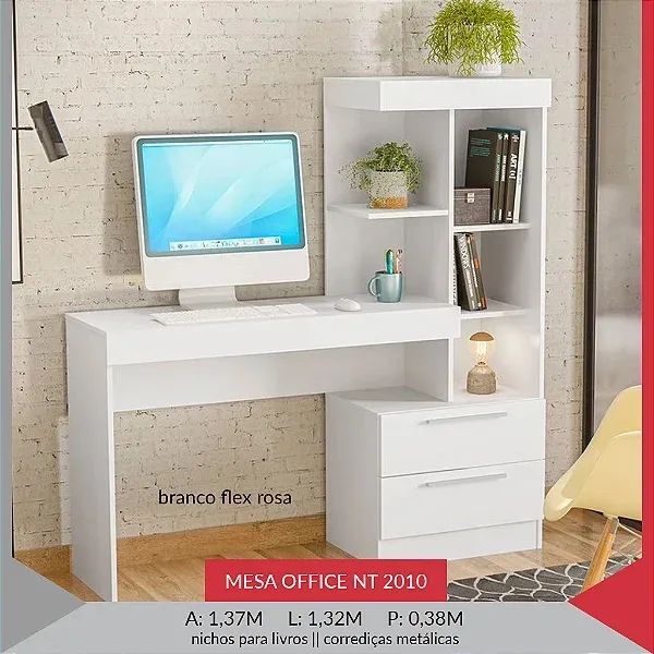 Mesa Office com estante - Promoção  - Foto 2