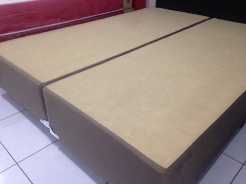 Base Box Queen Size em Suede Marrom