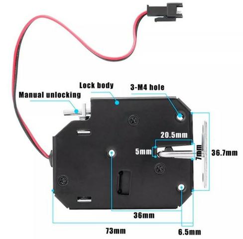 COD-CP224 150kg / 330lb Eletromagnética Trancar Porta Access Control Arduino Automação - Foto 3