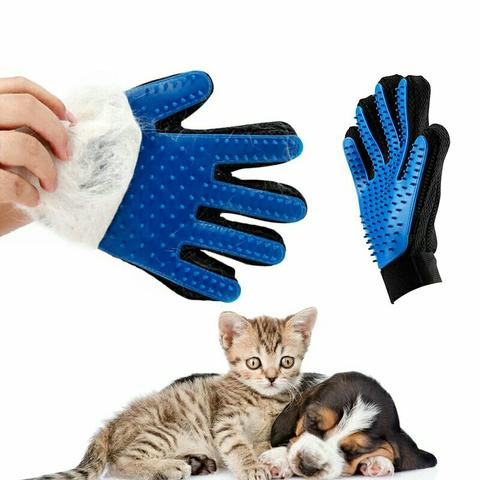 Luva nano magnética tira pelos cães gatos coelhos