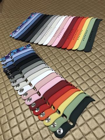 Pulseiras Nylon, Silicone e Aço para Apple Watch 38/40/42/44mm séries 1/2/3/4 - Foto 3