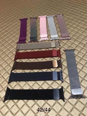 Pulseiras Nylon, Silicone e Aço para Apple Watch 38/40/42/44mm séries 1/2/3/4 - Foto 6