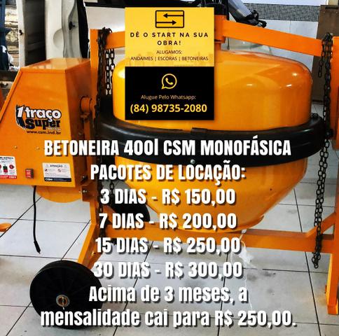Aluguel de betoneira