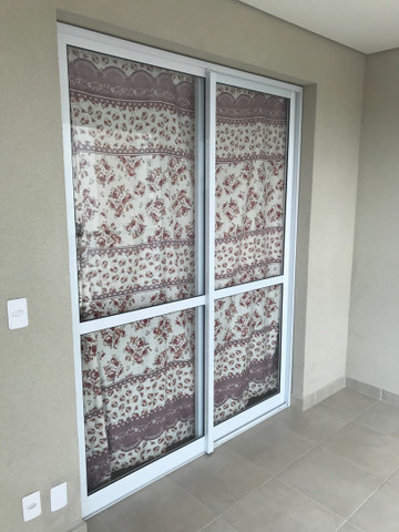 Porta de correr alumínio 2 folhas - Oportunidade